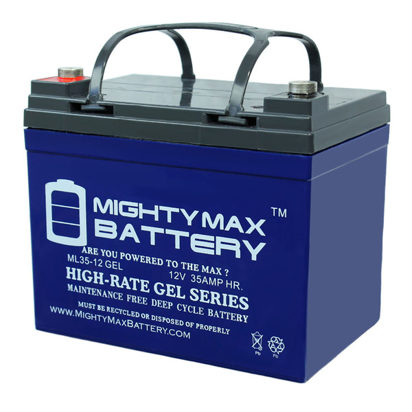 Mighty Max Battery 12V 35AH GEL Battery Replaces U1 np-33 dcs-33 u1-34 ps-12350 ML35-12GEL175